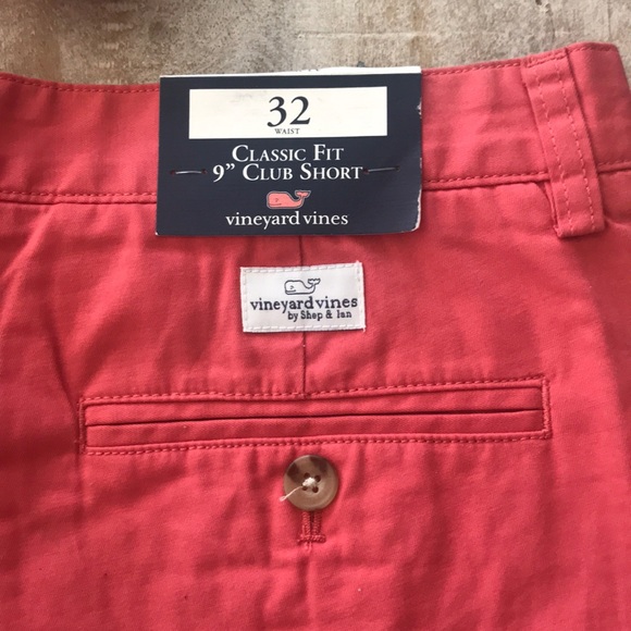 Vineyard Vines Classic Fit 9” Club Short {Red} 32 - Picture 6 of 6
